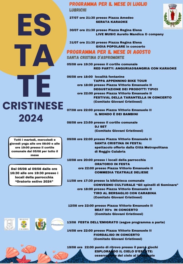 estate cristinese 2024