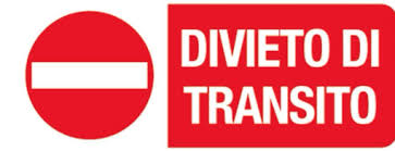 divieto transito