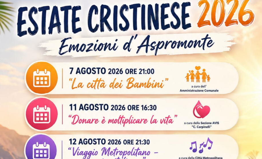 Estate Cristinese 2026 Emozioni d'Aspromonte